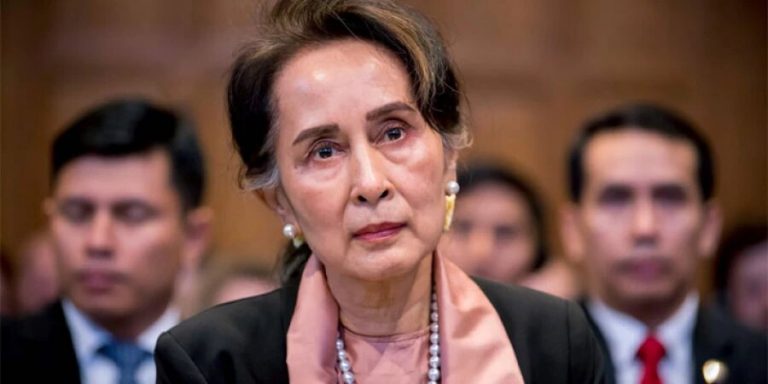 What is the verdict against Suu Kyi in the people's court