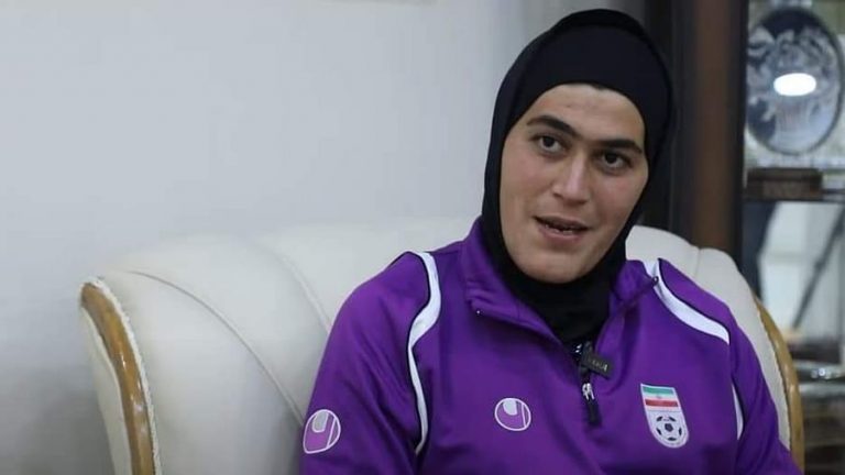 Gohar Johar Kudayi, the goalkeeper of the Iranian women's football team, is facing controversy