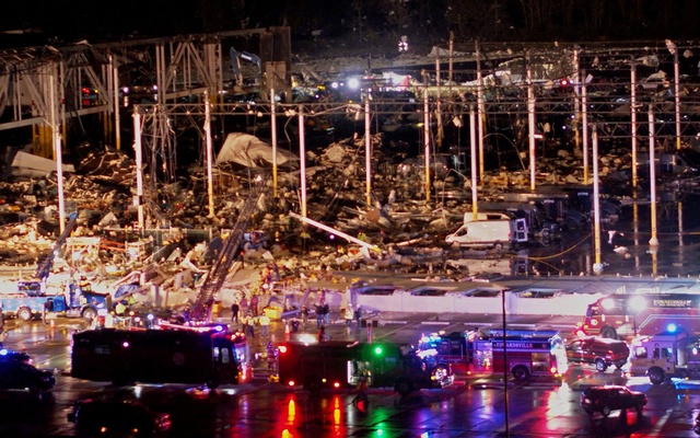 Tornadoes hit the United States, killing at least 50 people