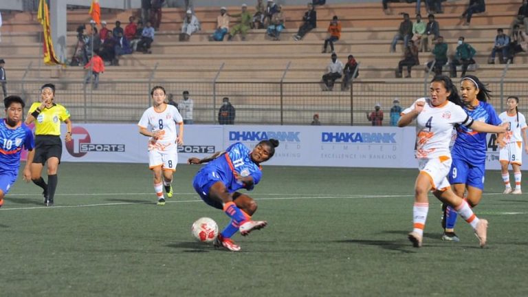 India have moved to the top of the winning points list against Bhutan