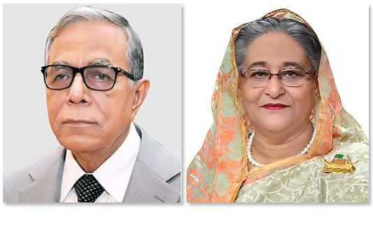 President M Abdul Hamid and prime minister Sheikh Hasina