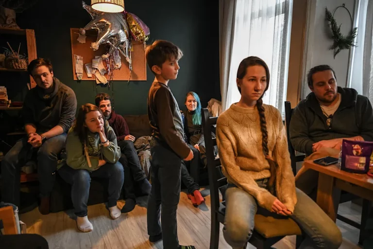 War Sends Russians Into Exile